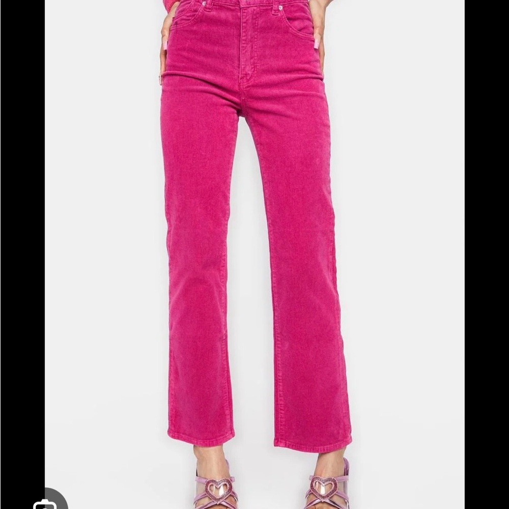 ROLLA'S Vibrant Pink Flare Jeans